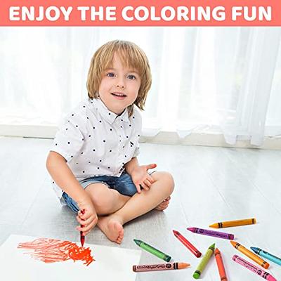 Jar Melo 16 Colors Jumbo Crayons for Toddlers, Non Toxic Washable