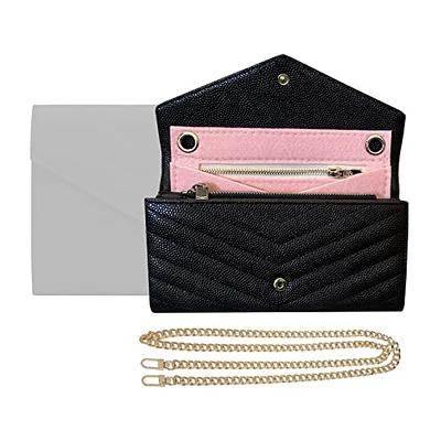  Constance Long Wallet Strap Insert Constance Conversion Kit  with Gold Chain Constance Long Wallet Insert Wallet on Chain (Geyser Blue,  No Chain Needed) : Handmade Products