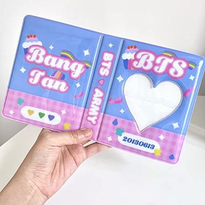 3 Inch Photocard Album Kpop Mini Photo Album, Love Heart Hollow Photocard  Id Holder 64 Pockets Photocard Binder Kpop Photocard Holder Book, Pink -  Yahoo Shopping