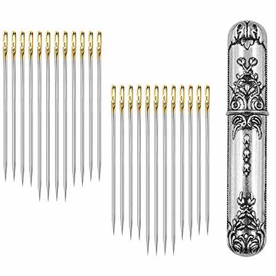 keepsweat Needle Threaders for Hand Sewing,25 Pcs Needle Threaders Kit,Include Fish Type Easy Threader/Gourd Shaped Sewing Needle Threader/Thumb