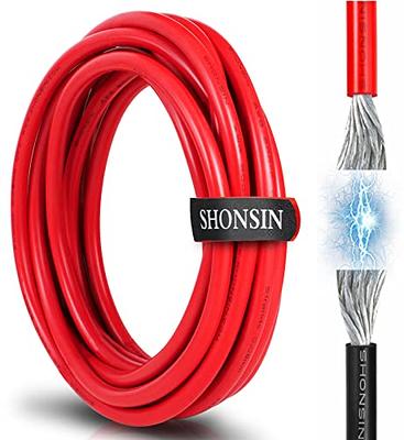 DONOKY 20 Gauge 20 AWG Silicone Wire - Black & Red Each 150ft Spool, Ultra  Flexible 20 Gauge Stranded Tinned Copper Wire, 20 AWG Automotive RC Battery  Wire 600V 392℉ - Yahoo Shopping