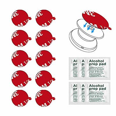 K TOMOTO [10 Pack] 3M VHB Sticky Adhesive Pads for Socket Mount Base, Duble  Side Heat Resistant Strong Sticker Replacement Tape for Phone Collapsible  Grip & Stand Back, 1.3 Inches, Clear - Yahoo Shopping