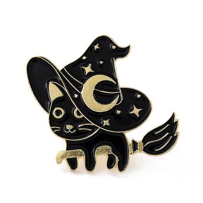 Enamel Pin For Clothes, Cat Pin, Fun Pins, Halloween Inspired Witch Clothes  Brooch, Backpack - Yahoo Shopping