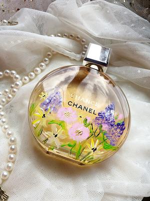 Bottle Painting AND Engraved Personalized Fragrance Cologne 