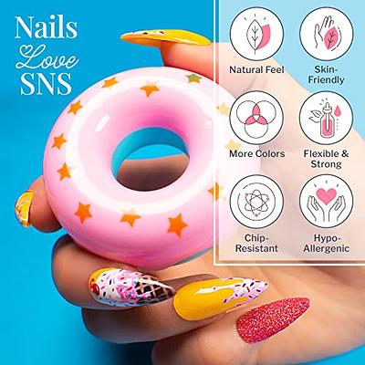 Buy SNS Nail Dip Powder, Gelous Color Dipping Powder - Beautiful Dreams ( Pink/Rose, Glitter) - Long-Lasting Dip Nail Color Lasts 14 Days - Low-Odor  & No UV Lamp Required - 1oz Online
