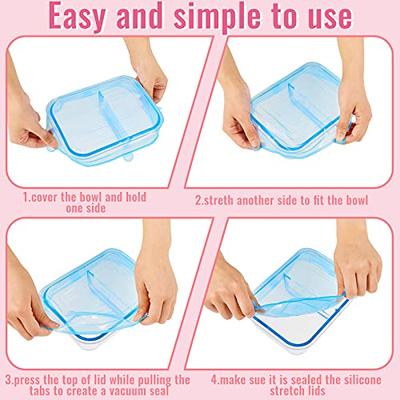 Microwave Silicone Stretch Reuseable Flexible Covers For Rectangle