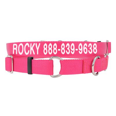 Coastal Pet Adjustable Nylon Tuff Collar in Neon Pink