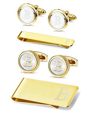 HAWSON Tie Clips for men, Gold Cufflinks with Tie Pins for Men Set, Initial  A-Z Tie Pins with Chain, Women Tie Tack Pins Brooch Personalized Wedding  Business Gifts - Yahoo Shopping