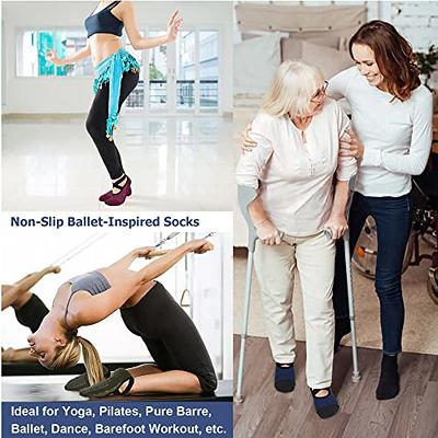 Ozaiic Non Slip Grip Socks for Yoga Home Workout Pure Barre
