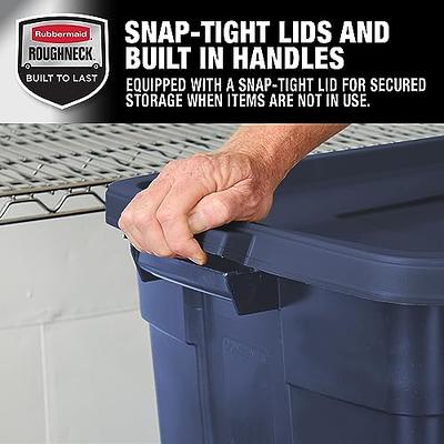 Rubbermaid Roughneck️ Variety Pack Storage Totes, Durable Stackable Storage  Containers, Great for Garage Storage, Moving Boxes, and More, 10pk - Yahoo  Shopping