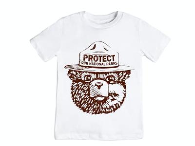 Smokey the bear protect our parks shirt outdoors toddler shirt state park  nature baby girl baby boy shirt travel onesie national park kids T shirt  (18m, White) - Yahoo Shopping