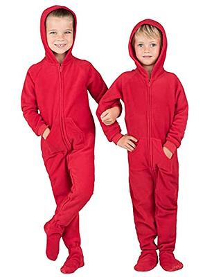 Footed Pajamas Adult Hoodie Fleece Onesie