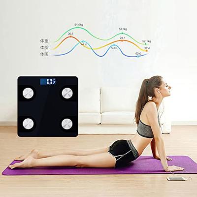 Body Fat Scale,Body Composition Monitor and Smart Bathroom Scale bluetooth  APP with Secure Connected Solution,Includes BMI, Body Fat, Muscle Mass