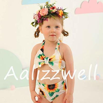 Aalizzwell Baby Girl Bathing Suit, Toddler Girls Two Piece