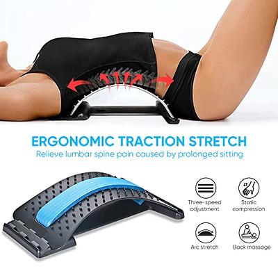 Back Stretcher for Pain Relief - Adjustable Lumbar Relief Back Massage