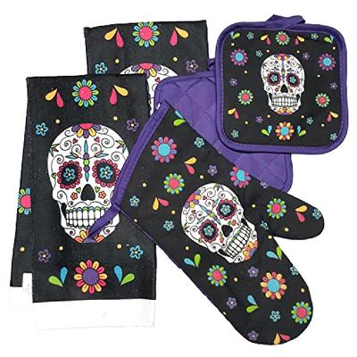 Halloween Skull Swedish Dishcloth