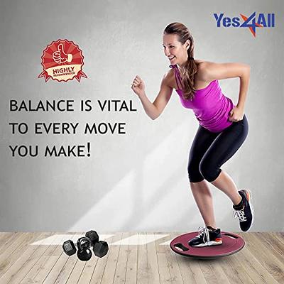  Yes4All Versatile Plank Trainer Board with Smartphone  Integration for Full Body Fitness while Playing Games, Watching Videos -  Comfy EVA Surface, Anti-Slip Anti-Scratch Pads : Sports & Outdoors