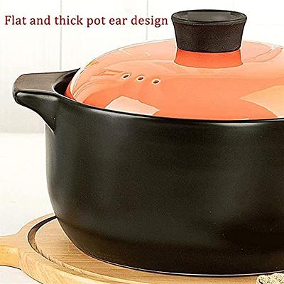 CAROTE 4 Qt Nonstick Stock Pot with Lid Soup Pot, Granite Pot 4 Quart Pot  with L