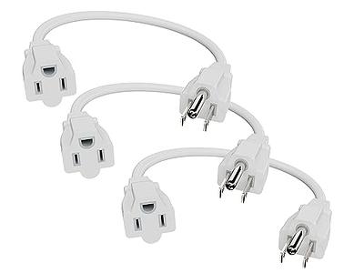 GE 9 ft. 2-Wire 16-Gauge Polarized Indoor Extension Cord, White 51947 - The  Home Depot