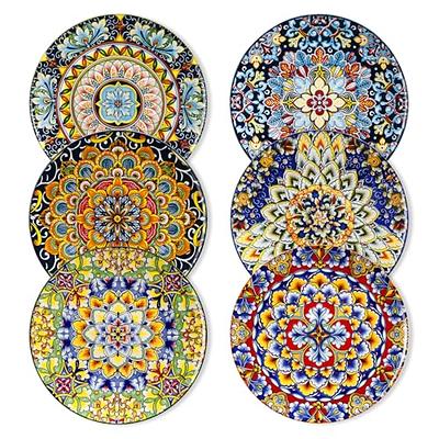 vancasso Bonita Salad Plates, 8.5 inch Colorful Palestine