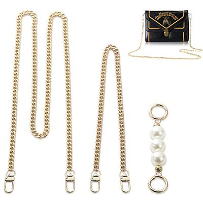 Chain Strap Extender in Light Gold Rolo Chain Style for Designer Bags