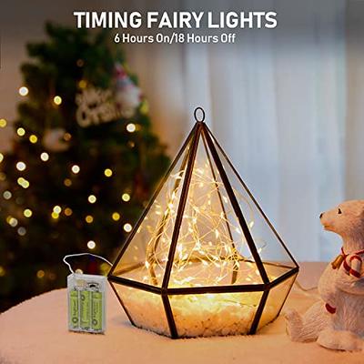  Minetom Globe String Lights, 33 Feet 100 Led Fairy Lights Plug  in, 8 Modes with Remote Mini Globe Lights for Indoor Outdoor Bedroom Party  Wedding Garden Christmas Tree Decor, Warm White 