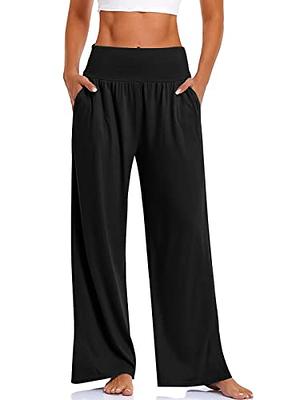 DLOODA Women's Wide Leg Loose Yoga Comfy Lounge Pyjamas Casual