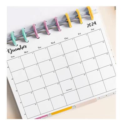  2023-2024 Weekly & Monthly Planner Refill, 11-Disc