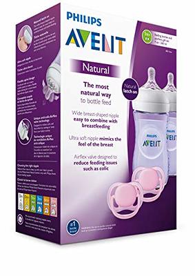 Philips AVENT Natural Baby Bottle with Natural Response Nipple, Teal Baby  Gift Set, SCD837/02