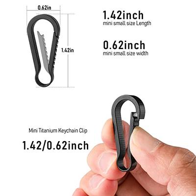 8 Pack Key Clip Key Ring - Carabiner Metal Keychain Clip - Key