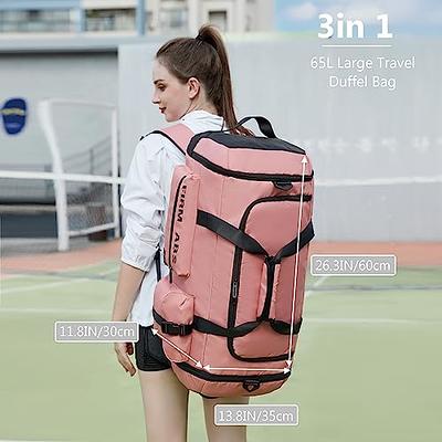 Pink Large Travel Duffle Bag for Women & Men