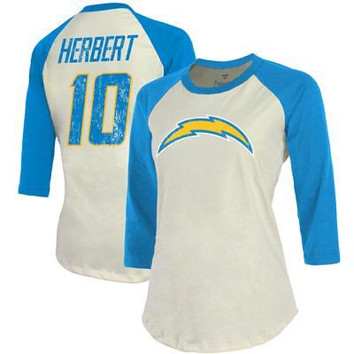 Justin Herbert 10 Los Angeles Chargers Nike Women Jersey Blue White Crew  Neck XL