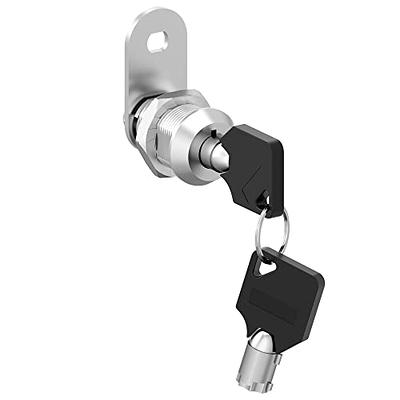 Hecfu 1 Pack Cabinet Locks with Keys, 5/8 Cam Lock keyed Alike