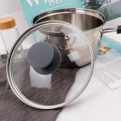 Glass 11 inch pan lid Replacement Pot Lid Replacement Lid Tempered Glass  Lid with Stainless Steel Handle Universal Pan or Pot Cover for Home Kitchen