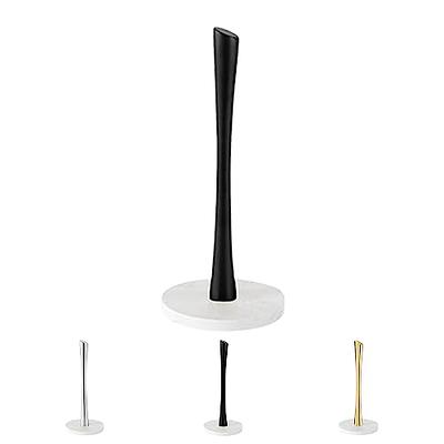 Kitchen Details White Metal Freestanding Paper Towel Holder in the