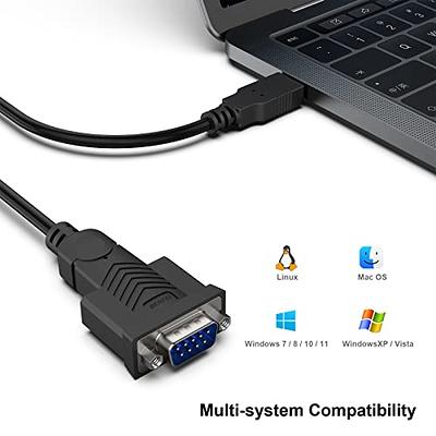 BENFEI USB 3.0 to VGA Adapter, USB 3.0 to VGA Male to Female Adapter for  Windows 11, Windows 10, Windows 8.1, Windows 8, Windows 7(Not for Mac)