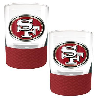 San Francisco 49ers 18oz Coffee Tumbler with Silicone Grip