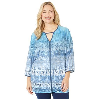 Plus Size Women's Exotic Escape Tee by Catherines in Blue Print (Size 0X) -  Yahoo Shopping