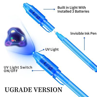 CREVENT Mini Cartoon Invisible Ink Pens with UV Light for Kids, Secret Spy  Pens Boys Girls Birthday Party Favor Halloween, Cute Magic Gifts in Bulk