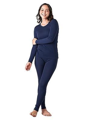 LAPASA Women's Thermal Underwear Set Fleece Lined Long Johns Top Shirt &  Bottom Soft Base Layer Thermoflux 100 Mildly Warm Lightweight Cold Weather  L17 X-Small Dark Heather Gray at  Women's Clothing