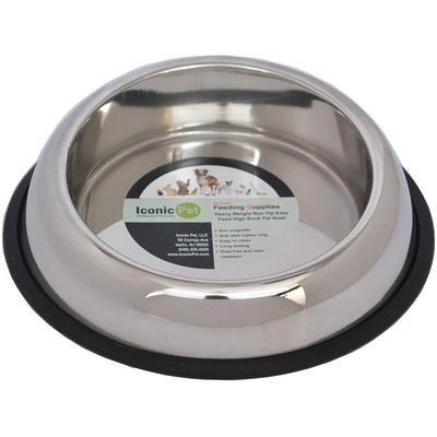 WEATHERTECH Single Low Stainless Steel Cat & Dog Pet Feeding System, Dark  Grey, 16-oz/2-in 