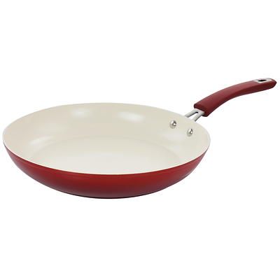 Rachael Ray Cook + Create Aluminum Nonstick Frying Pan, 12.5 inch, Red -  Yahoo Shopping