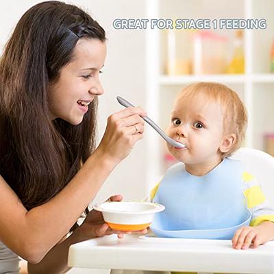 Silicone Baby Spoons First Stage Baby Feeding Spoons Stage 1 and