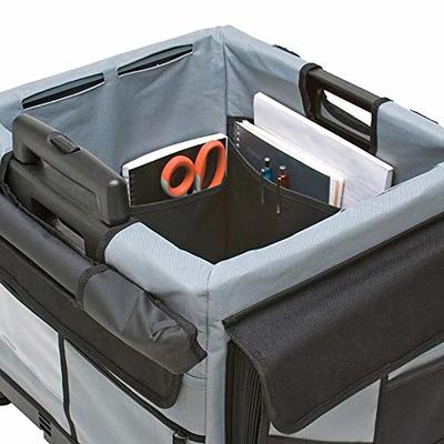 Universal Rolling Cart with Canvas Organizer Bag, Mobile Storage