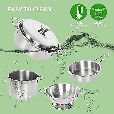 Theefun Play Kitchen Accessories Set: Play Kitchen Toys with Kids Pressure  Pot, Pan, Cooking Utensils and Cutting Play Food, Pretend Cooking Playset 