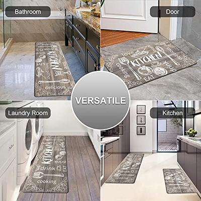 HEBE Boho Anti Fatigue Kitchen Rug Sets 2 Piece Non Slip Cushioned Mats for  Floor Waterproof Carpet Runner for Sink Laundry Standing - Yahoo Shopping