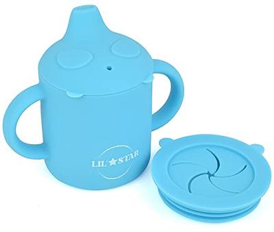 YOHKOH Baby Sippy Cups with Weighted Straw, PPSU Learner Cup No Spill Sippy  Cups for Toddlers 4-6 Months, Soft Spout Transition Sippy Cups with Handles  (6oz, Blue) - Yahoo Shopping