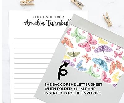 Kids Letter Writing Set, Butterfly Stationary Set