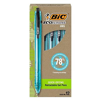 BIC Cristal Xtra Smooth Ballpoint Pen, Medium Point, Black Ink, 24/Box, 6  Boxes/Pack (MS144E-BLK)