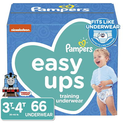 Pampers Potty Training Underwear for Toddlers, Easy Ups Diapers, Pull Up Training  Pants for Boys and Girls, Size 4 (2T-3T), 74 Count, Super Pack –